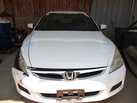 2006 Honda Accord EX White Sedan 2.4L Vtec AT #A24933